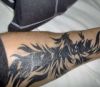 tribal phoenix pic tattoo design